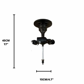 Interiors 1900 Tiffany Semi Flush Ceiling Light Fitting recessed ceiling spot lamp