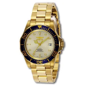 Invicta Men's Automatic Yellow Gold Steel Watch - Pro Diver Champagne Dial | 9743 Invicta Men's Watches