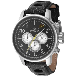 Invicta Men's Chronograph Watch - S1 Rally Silver Tone and Black Dial Strap | 45909 Invicta Men's Watches