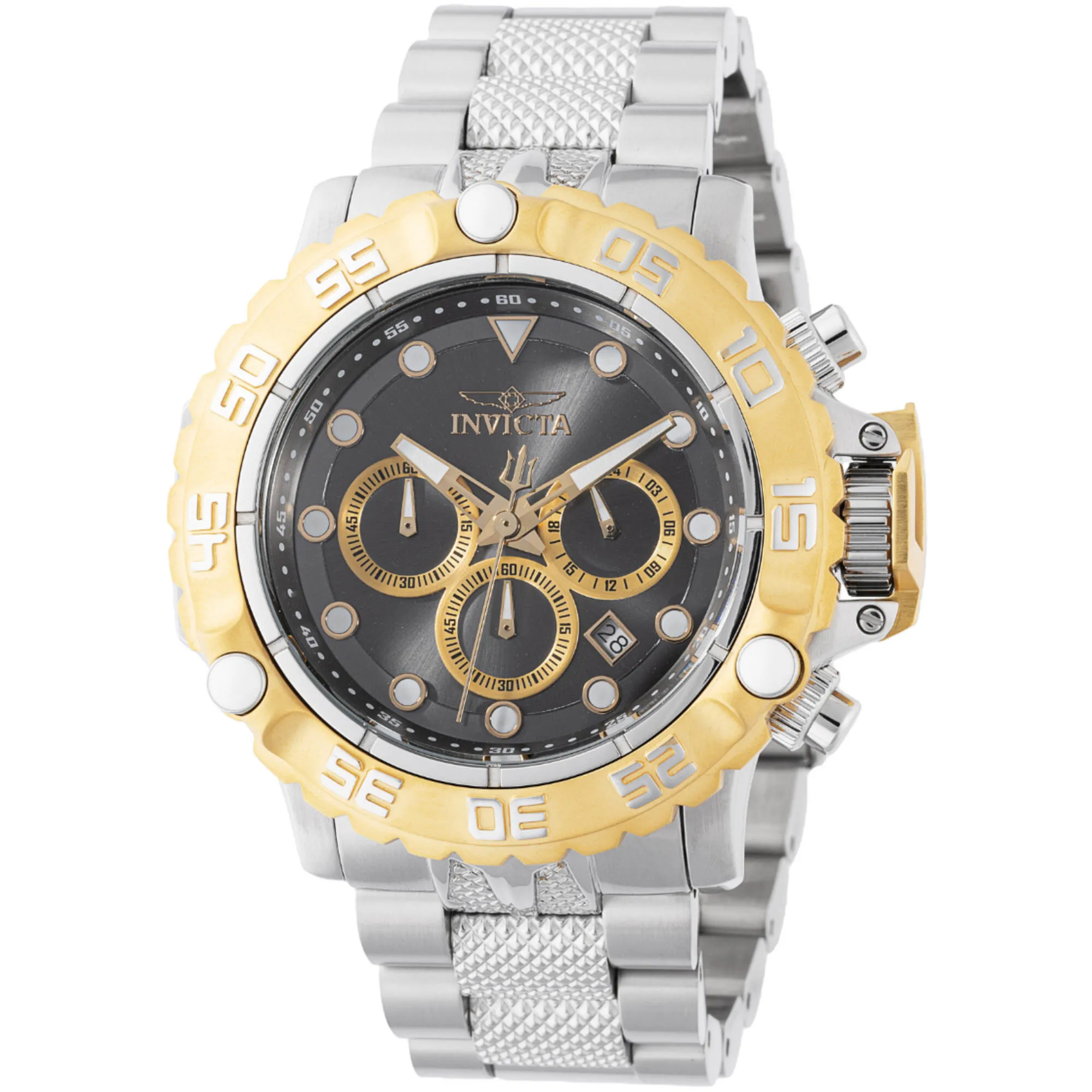 Invicta Men's Chronograph Watch - Subaqua Gunmetal, Gold Tone Dial Bracelet | 47182 Invicta Men's Watches