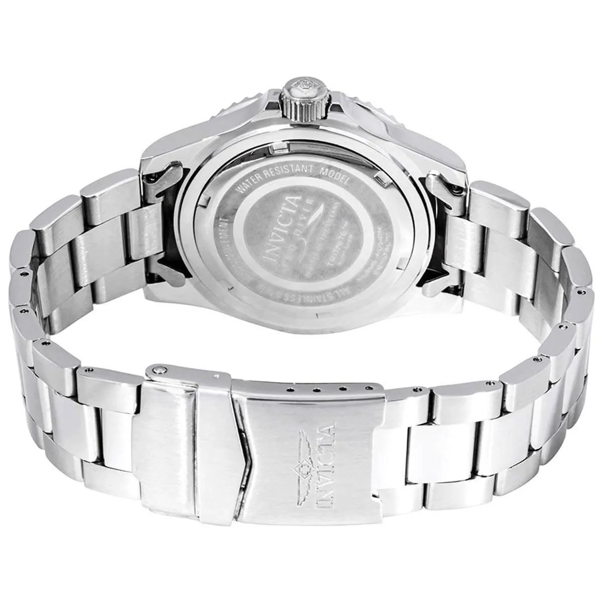 Invicta Men's Quartz Watch - Pro Diver Black Dial Stainless Steel Bracelet | 26970 Invicta Men's Watches