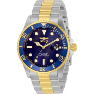 Invicta Men's Quartz Watch - Pro Diver Blue Dial Two Tone Steel Bracelet Dive | 33268 Invicta Men's Watches