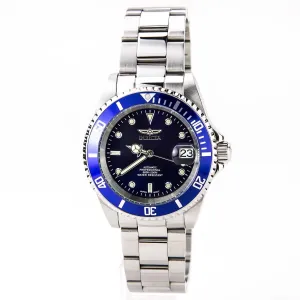 Invicta Men's Stainless Steel Automatic Watch - Pro Diver Blue Dial Date | 9094C Invicta Men's Watches