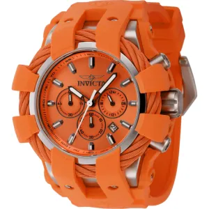 Invicta Men's Watch - Bolt Quartz Chronograph Orange Dial Silicone Strap | 45167 Invicta Men's Watches