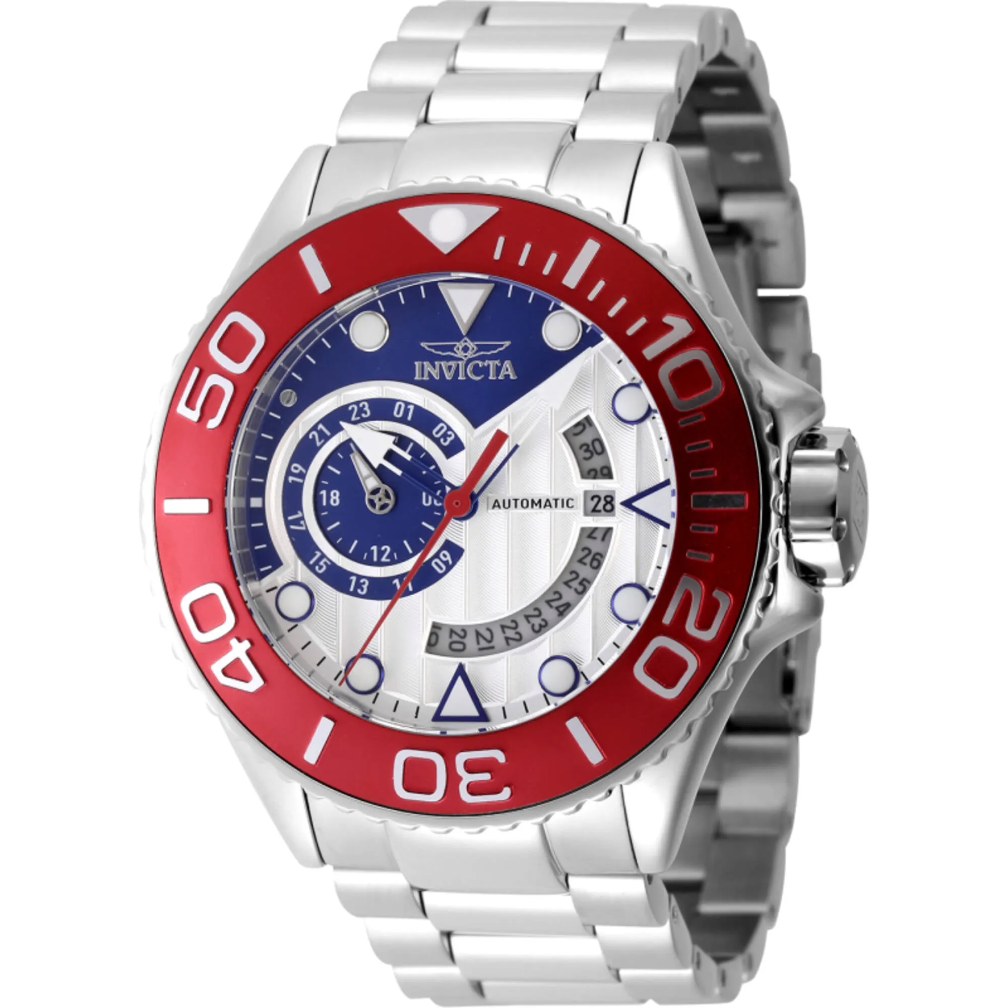 Invicta Men's Watch - Grand Diver Automatic Silver, Blue Dial Steel Bracelet | 47545 Invicta Men's Watches