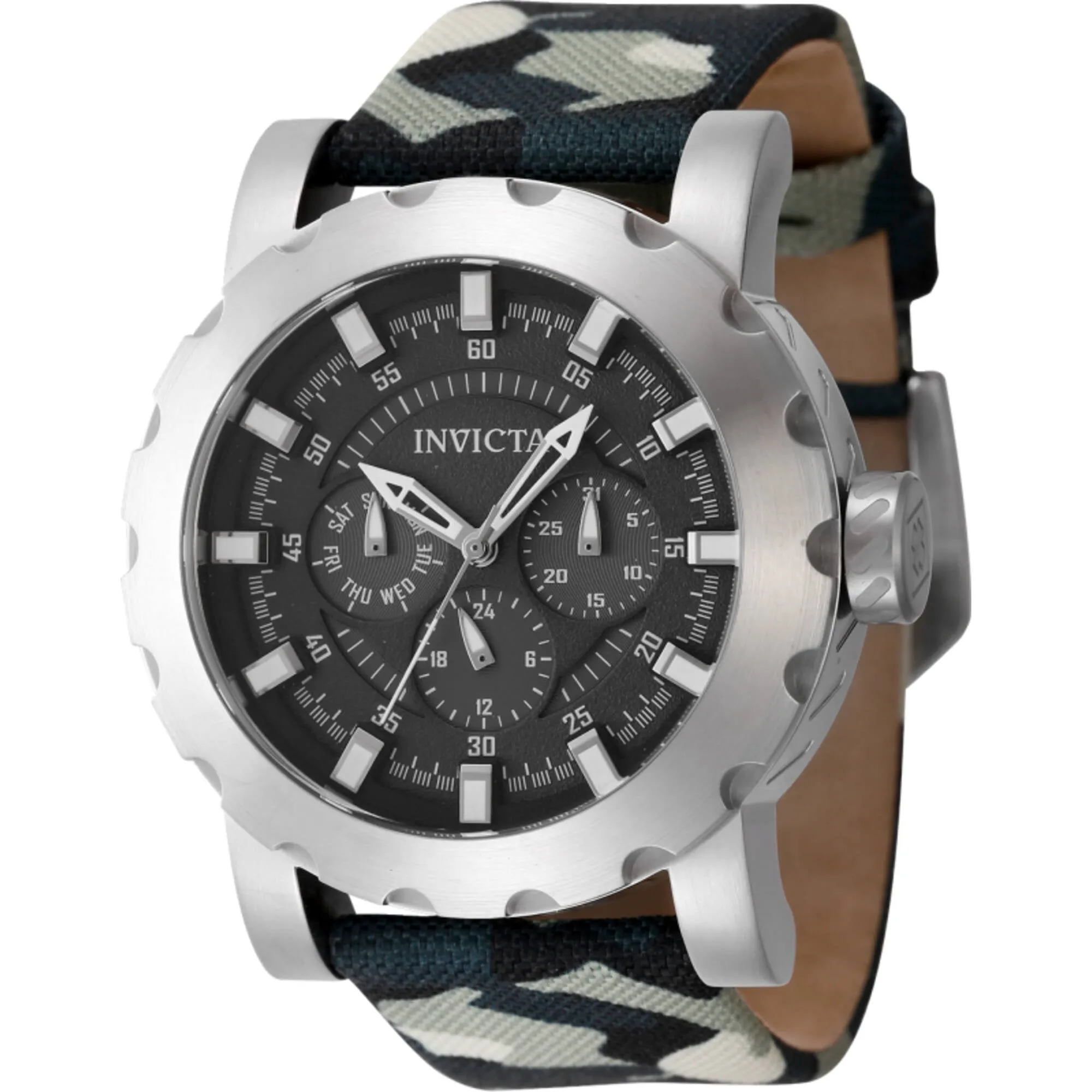Invicta Men's Watch - I-Force Quartz Black Dial Camouflage and Green Strap | 47581 Invicta Men's Watches