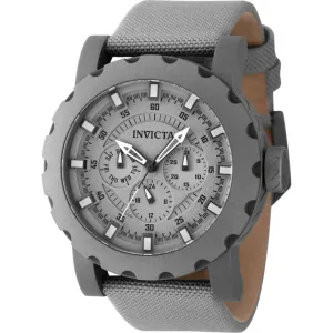 Invicta Men's Watch - I-Force Quartz Titanium Dial Light Grey Nylon Strap | 47584 Invicta Men's Watches