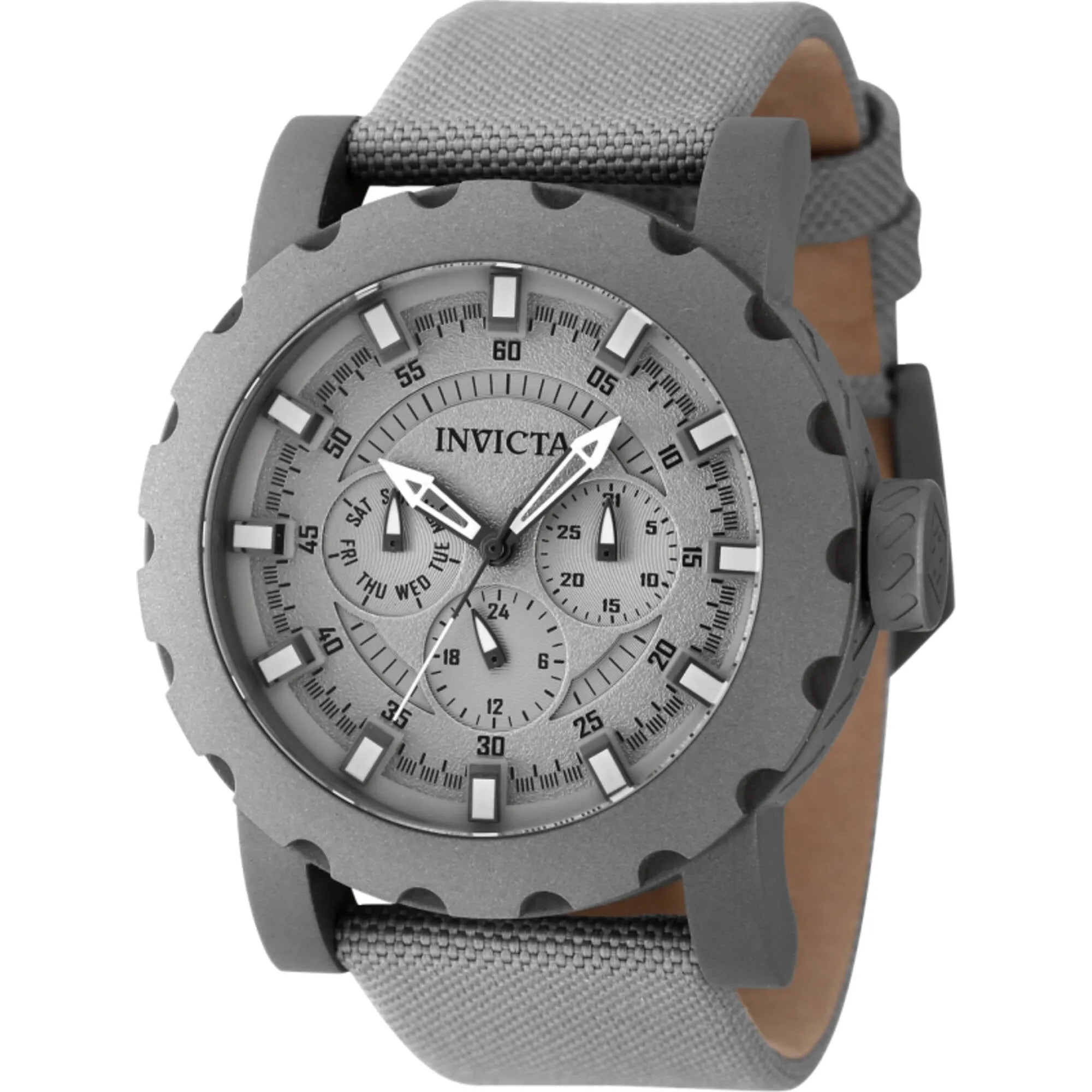Invicta Men's Watch - I-Force Quartz Titanium Dial Light Grey Nylon Strap | 47584 Invicta Men's Watches