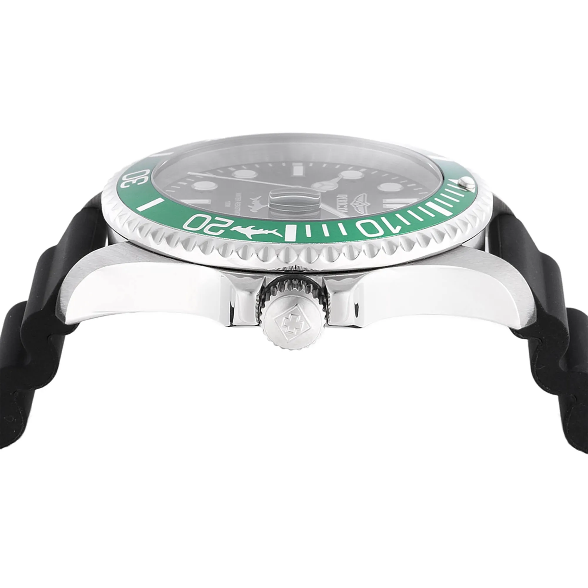 Invicta Men's Watch - Pro Diver Quartz Silver Tone Case Black Silicone Strap | 47166 Invicta Men's Watches