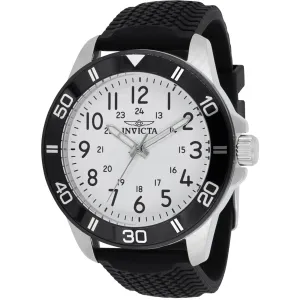 Invicta Men's Watch - Pro Diver Quartz White Dial Black Silicone Rubber Strap | 43629 Invicta Men's Watches