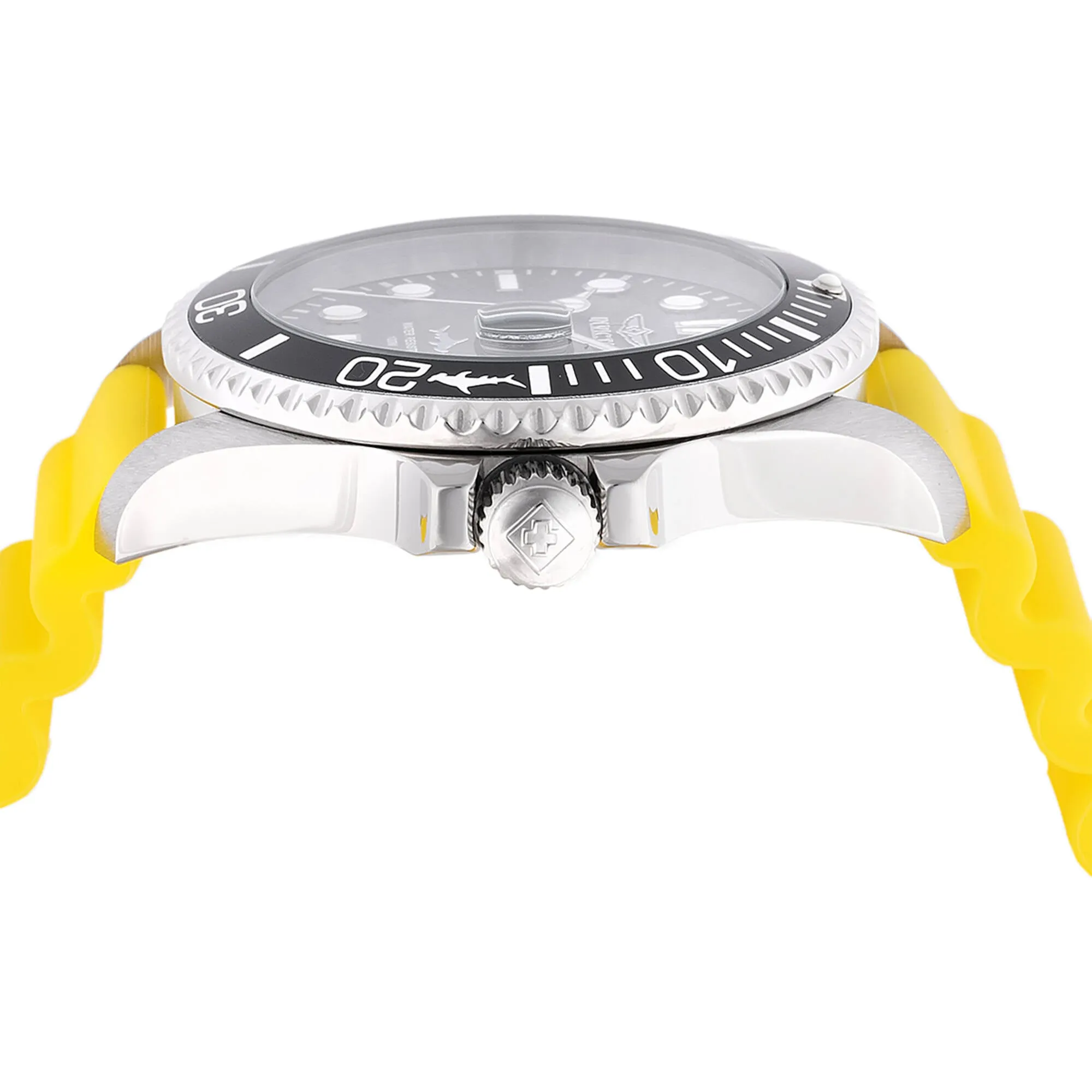 Invicta Men's Watch - Pro Diver Rotating Bezel Charcoal Dial Yellow Strap | 47163 Invicta Men's Watches