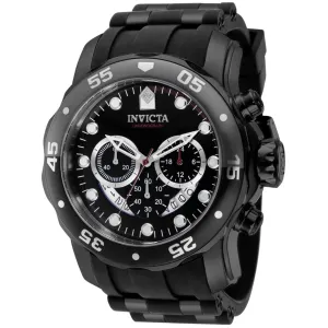 Invicta Men's Watch - Pro Diver Scuba Chrono Black Steel and Silicone Strap | 37231 Invicta Men's Watches