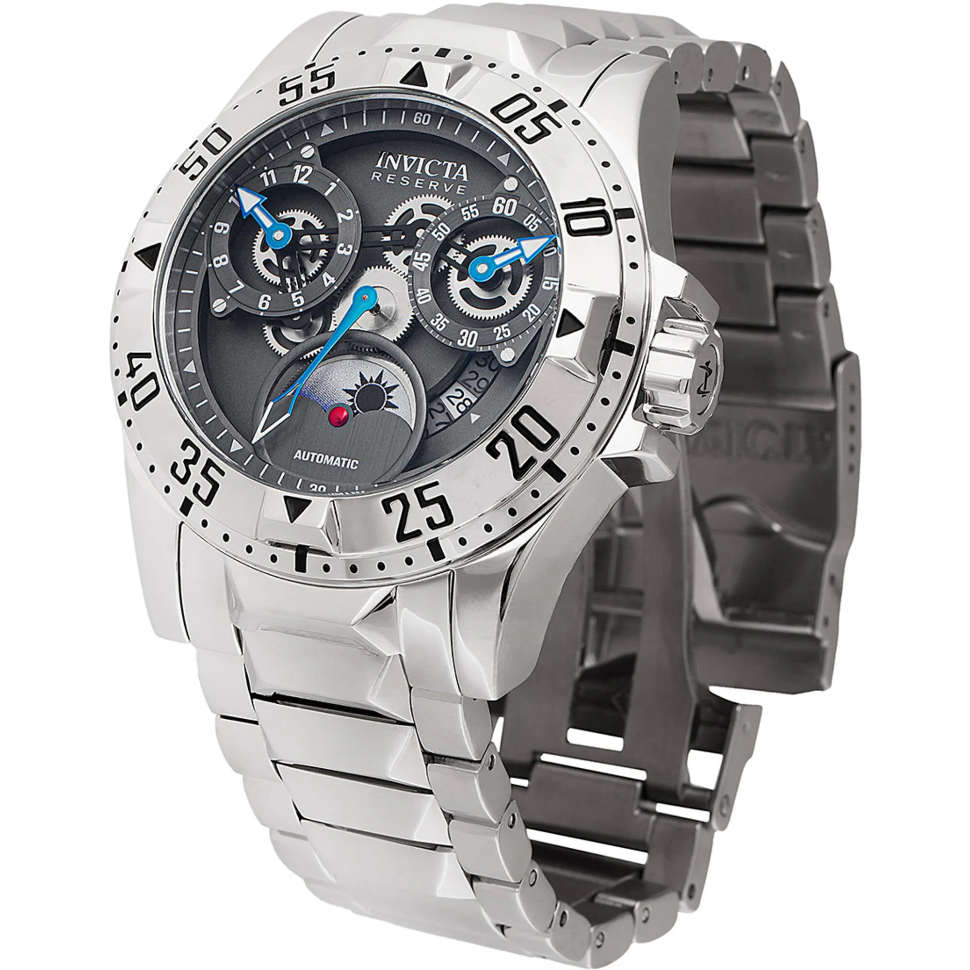 Invicta Men's Watch - Reserve Excursion Automatic Gunmetal Dial Bracelet | 47570 Invicta Men's Watches