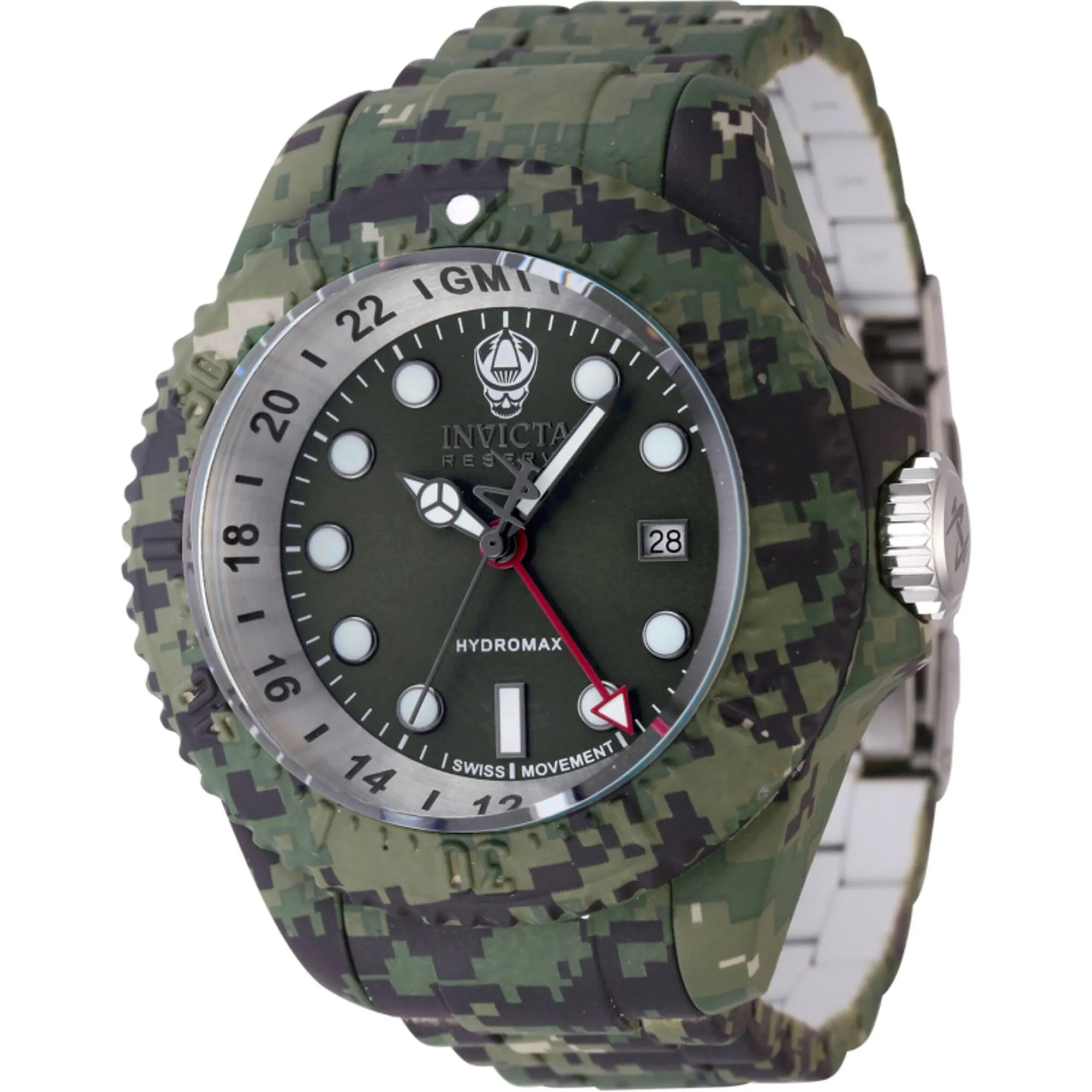 Invicta Men's Watch - Reserve Green Dial Aqua Plated Steel Bracelet Quartz | 45939 Invicta Men's Watches