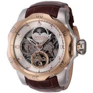 Invicta Men's Watch - Reserve Venom Silver and Rose Gold Skeleton Dial Strap | 43901 Invicta Men's Watches