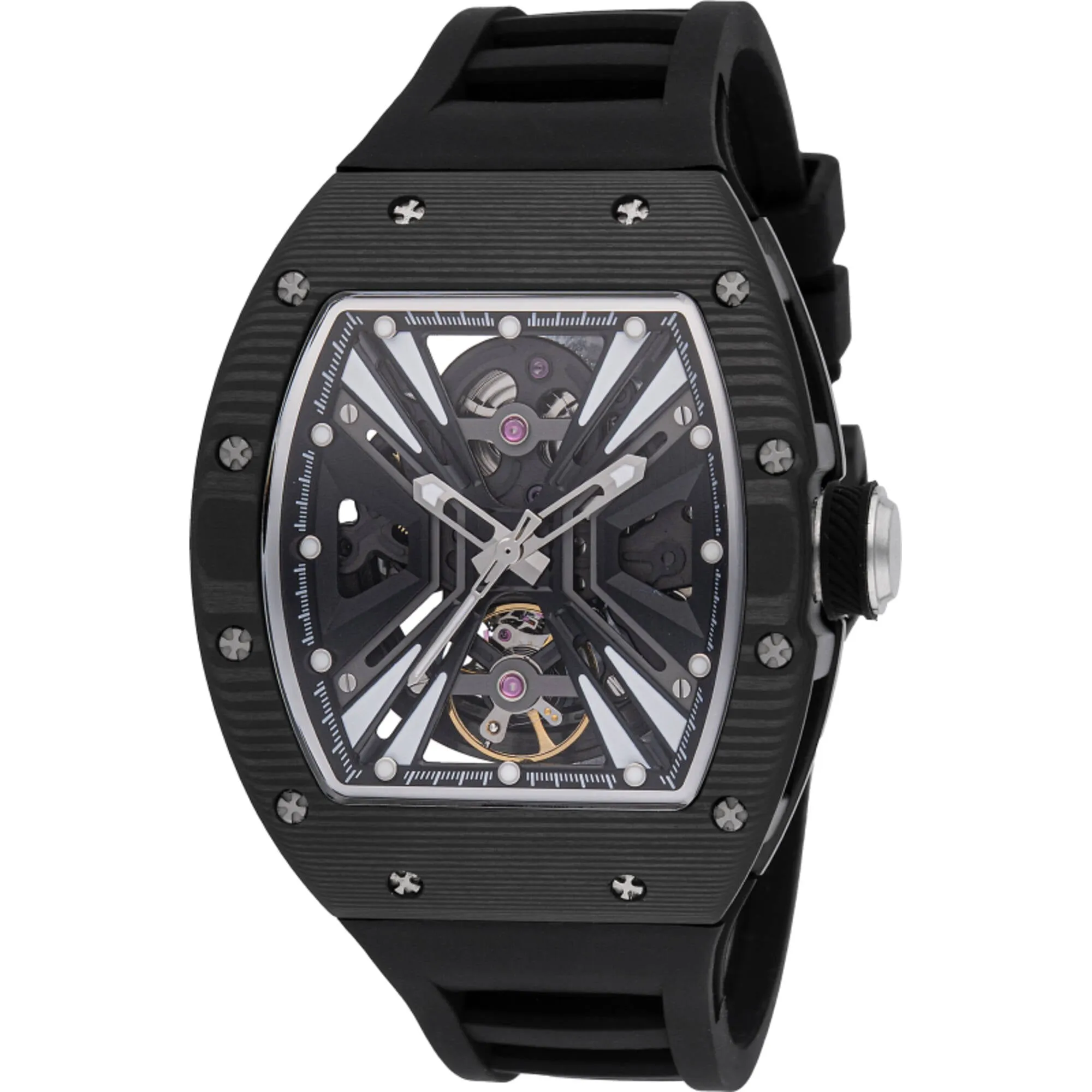 Invicta Men's Watch S1 Rally Automatic Black Silicone Strap Chronograph 49029 Invicta Men's Watches