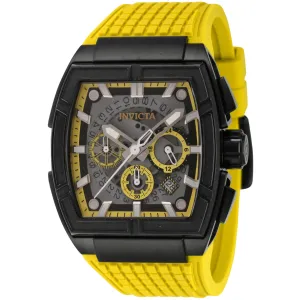 Invicta Men's Watch - S1 Rally Chrono Black and Yellow Dial Silicone Strap | 44886 Invicta Men's Watches
