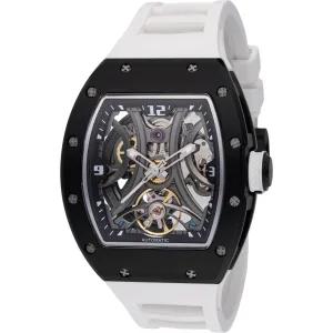Invicta Men's Watch S1 Rally Chrono Skeleton Dial White Silicone Strap 49021 Invicta Men's Watches