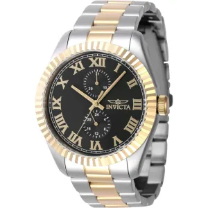 Invicta Men's Watch - Specialty Black Dial Silver and Yellow Gold Bracelet | 47425 Invicta Men's Watches