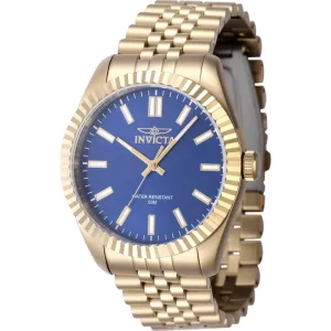 Invicta Men's Watch - Specialty Blue Dial Yellow Gold Steel Bracelet Quartz | 47490 Invicta Men's Watches
