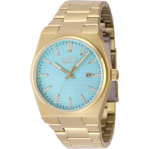 Invicta Men's Watch - Speedway Light Blue Dial Yellow Gold Steel Bracelet | 48401 Invicta Men's Watches
