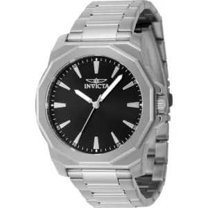 Invicta Men's Watch - Speedway Quartz Black Brass Dial Silver Tone Bracelet | 46831 Invicta Men's Watches