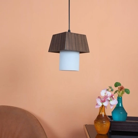 Iron Hanging Lights Brown Finish decorative ceiling fixture