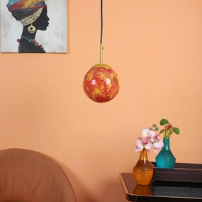 Iron Hanging Lights Gold Finish decorative ceiling fixture