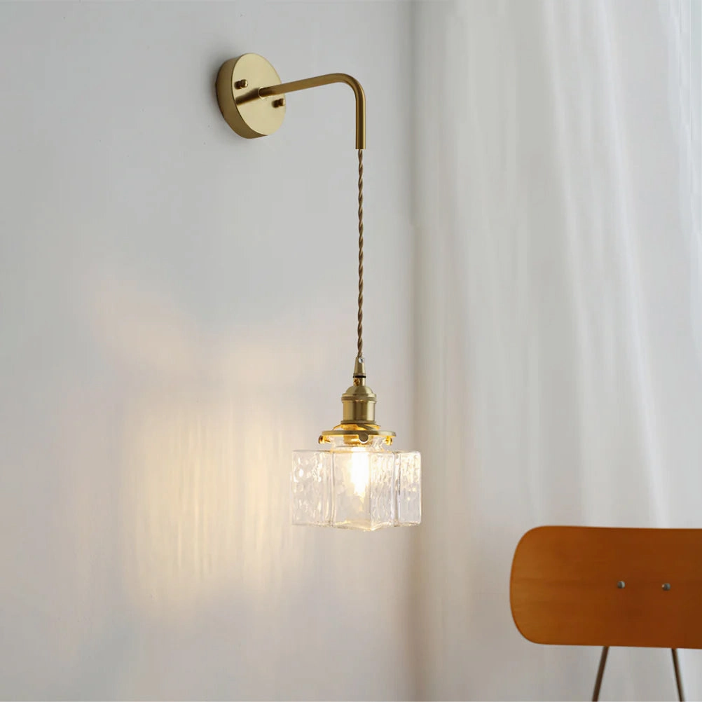 Jewel Glass Brass Wall Lamp