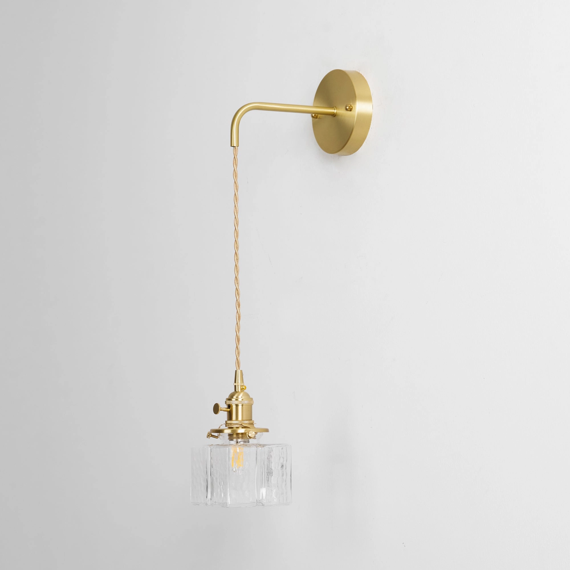 Jewel Glass Brass Wall Lamp