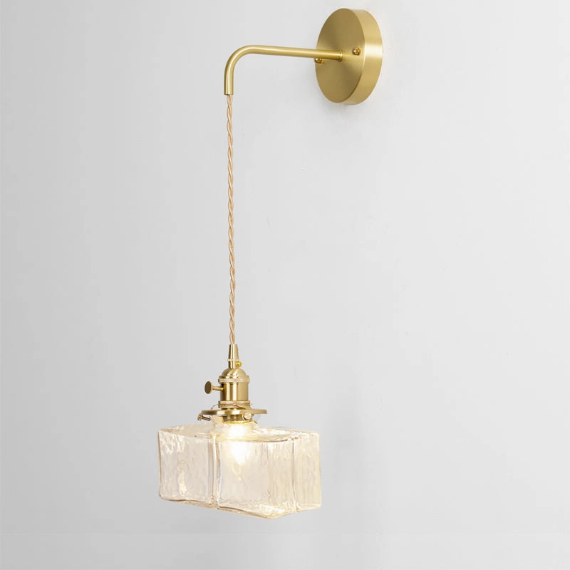 Jewel Glass Brass Wall Lamp