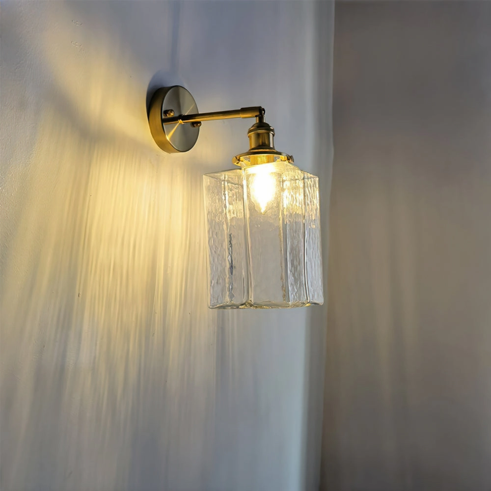 Jewel Glass Brass Wall Lamp