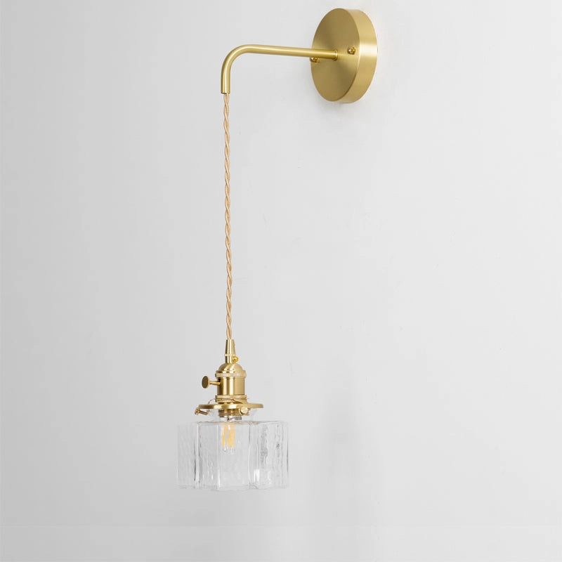 Jewel Glass Brass Wall Lamp