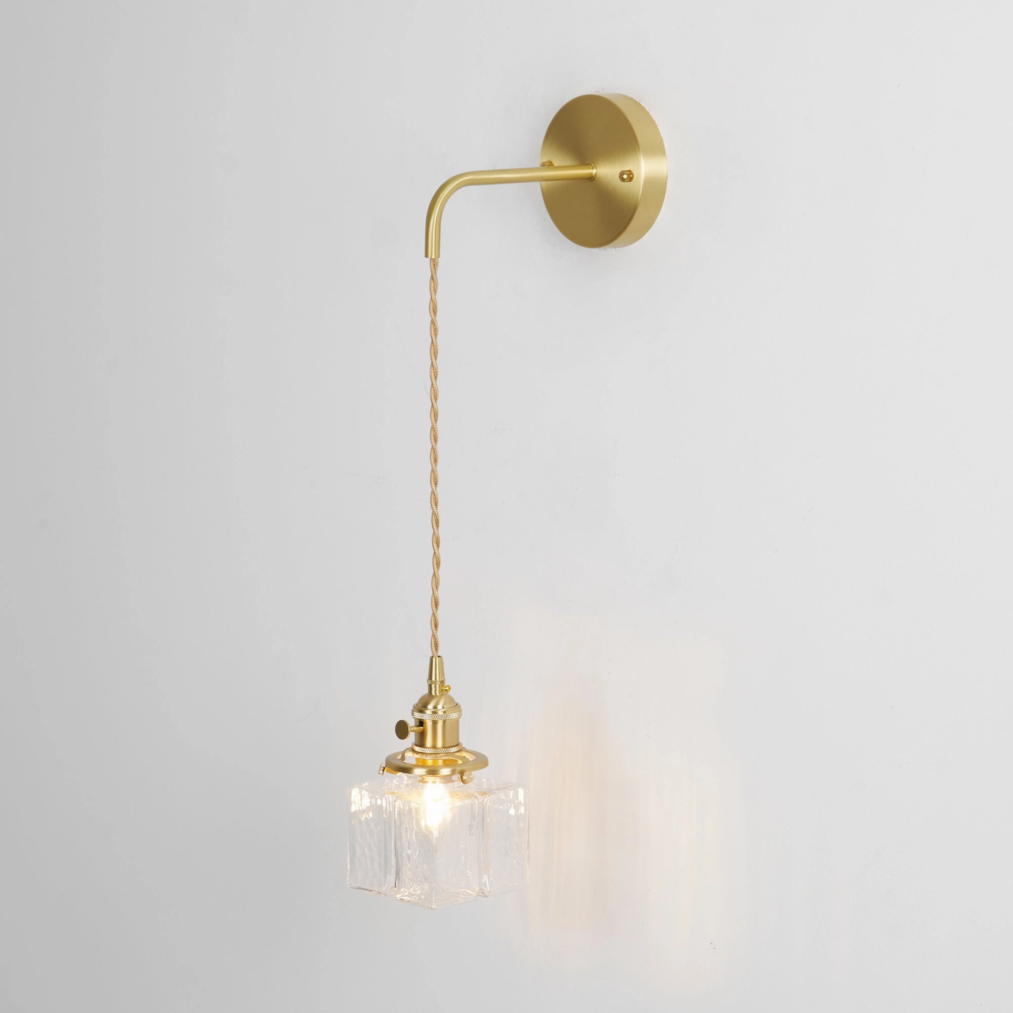 Jewel Glass Brass Wall Lamp