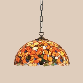 Josette Medium Tiffany Ceiling Light, 1 bulb fitting recessed ceiling spot lamp