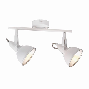 Jurva Urban White With Gold Inner 3 Light Bar Spot Light tall arc lamp for living room