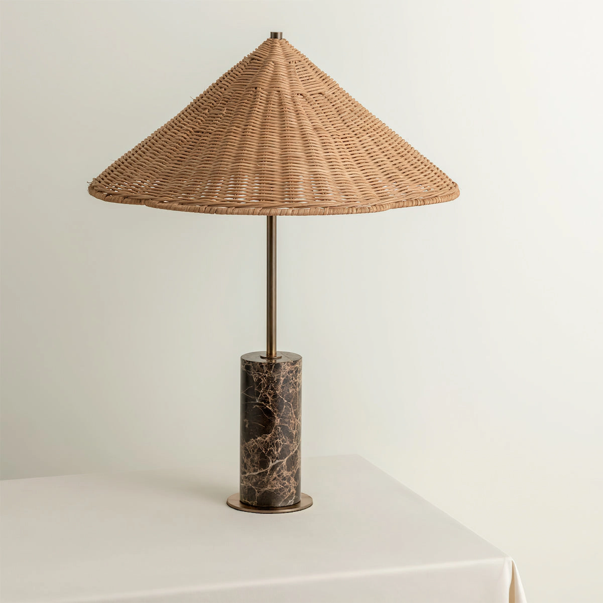 Jute Marble Table Lamp