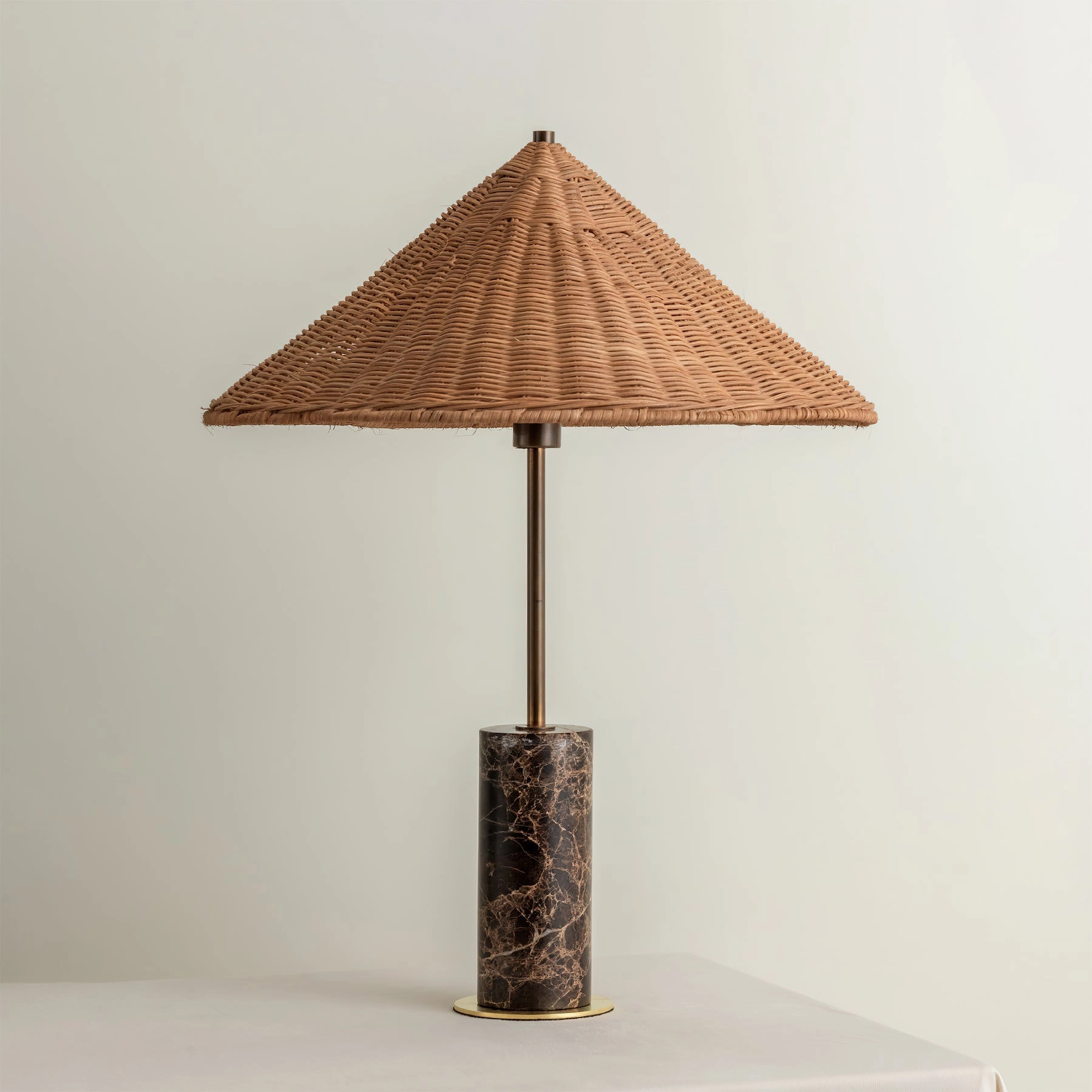 Jute Marble Table Lamp