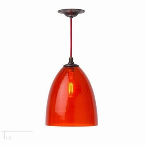 Kansa Havana Medium Burnt Orange Ceiling Light HAV38B ambient ceiling fixture