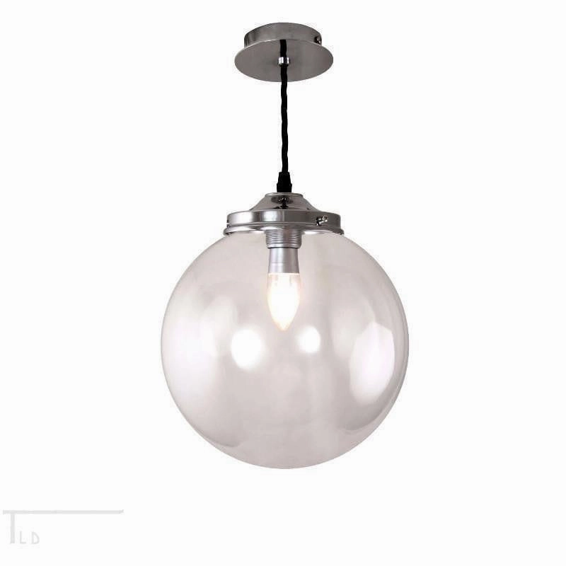 Kansa Large Clear Globe Pendant Ceiling Light ANIK24 ambient ceiling fixture
