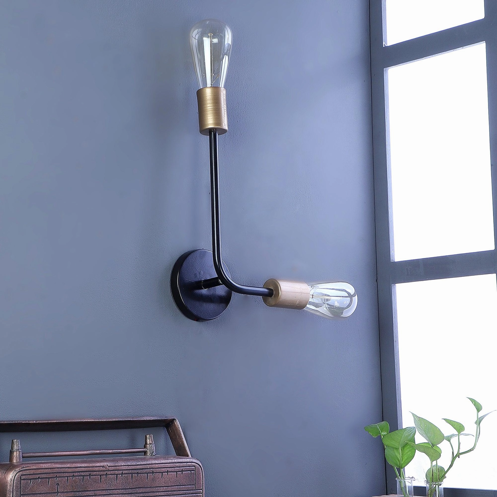 Kelda Black Metal Wall Light by SS Lightings decorative ceiling fixture