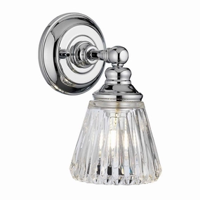 Keynes 1 Light Polished Chrome Bathroom Wall Light vintage desk lamp