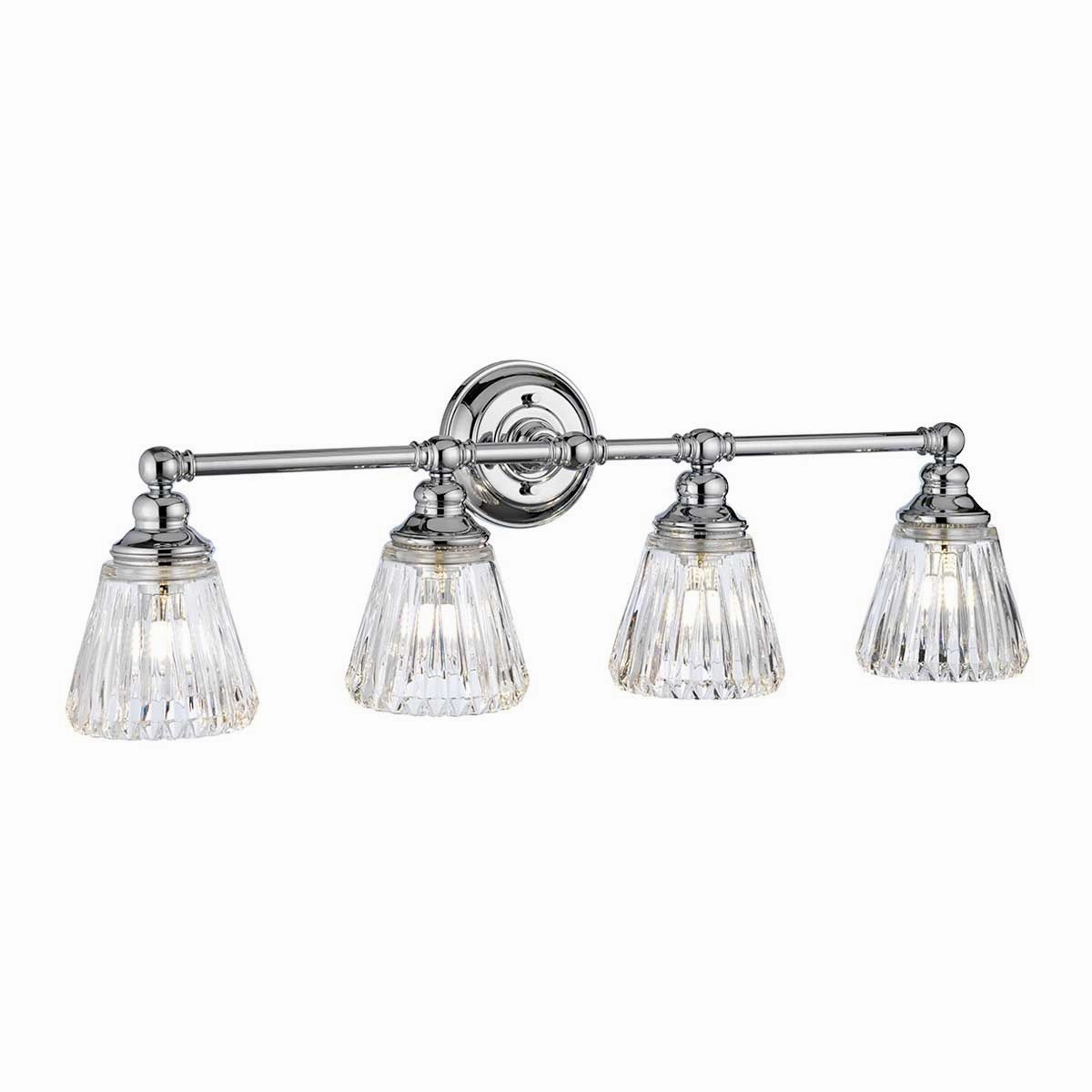Keynes 4 Light Polished Chrome Bathroom Wall Light vintage desk lamp