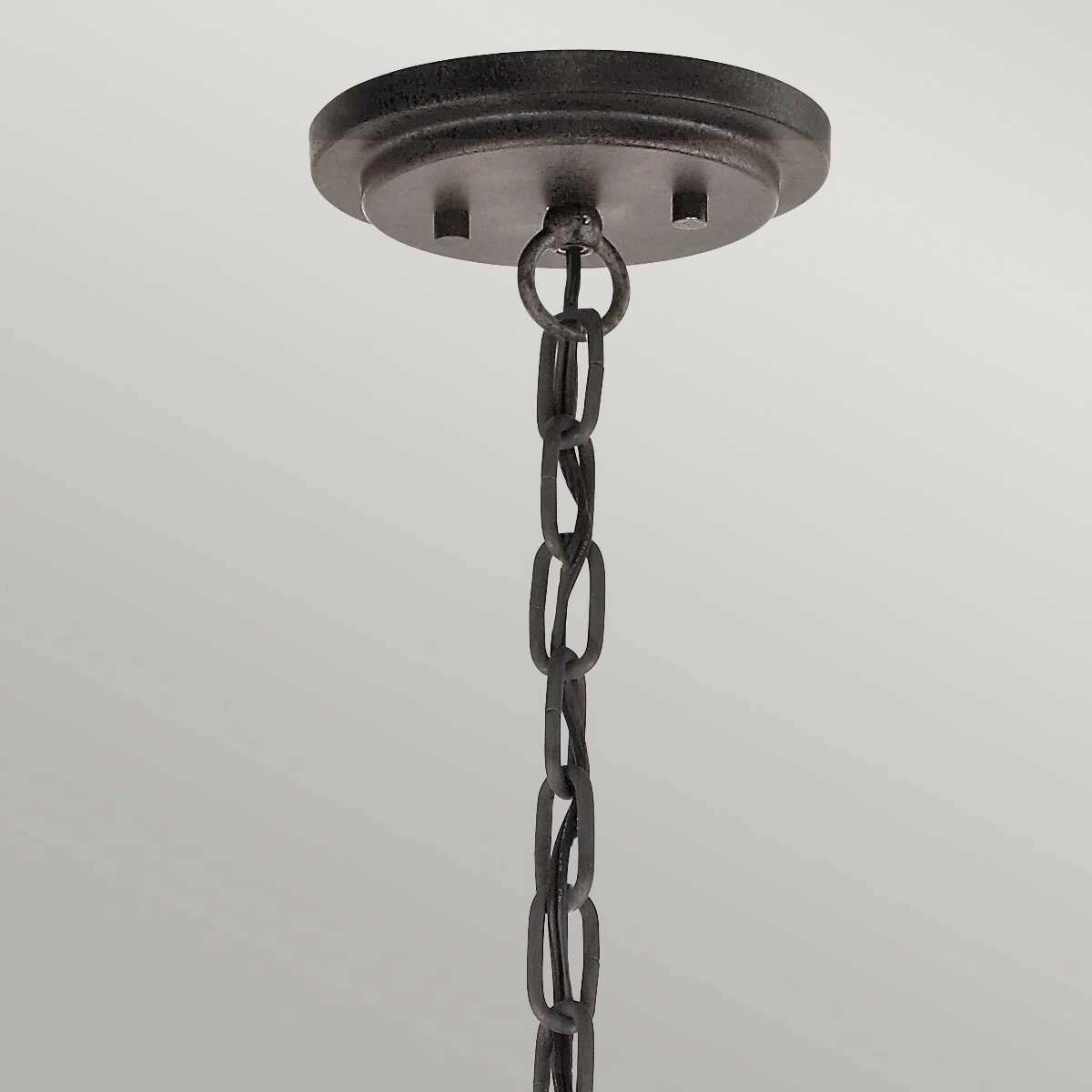 Kichler Ahrendale 3 Light Duo-Mount Anvil Iron Chandelier