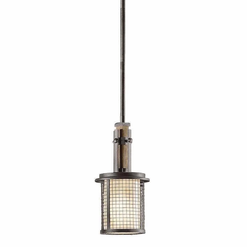 Kichler Ahrendale Mini Anvil Iron Pendant Ceiling Light soft glow ceiling light