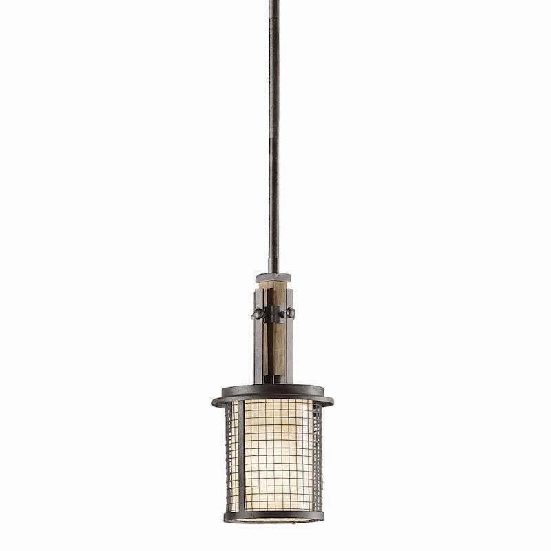 Kichler Ahrendale Mini Anvil Iron Pendant Ceiling Light ambient ceiling fixture