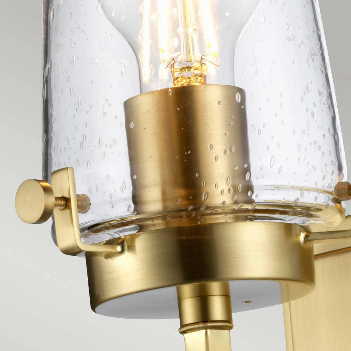 Kichler Alton 1 Light Brushed Brass Bathroom Wall Light