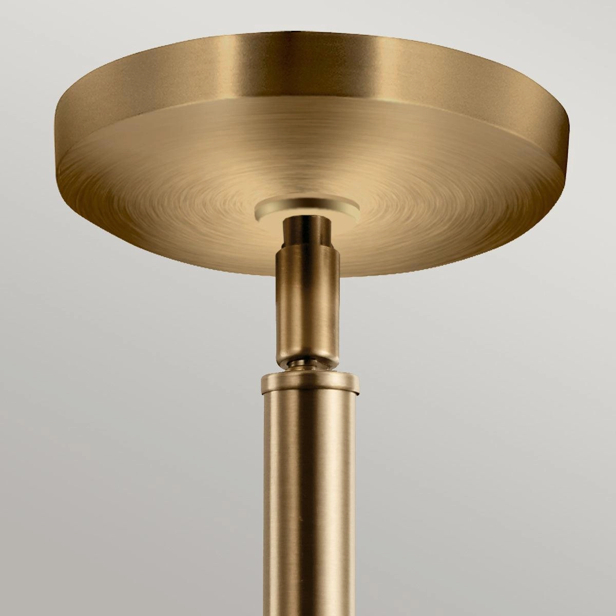Kichler Avian 1 Light Brass Pendant - Clear Glass Shade