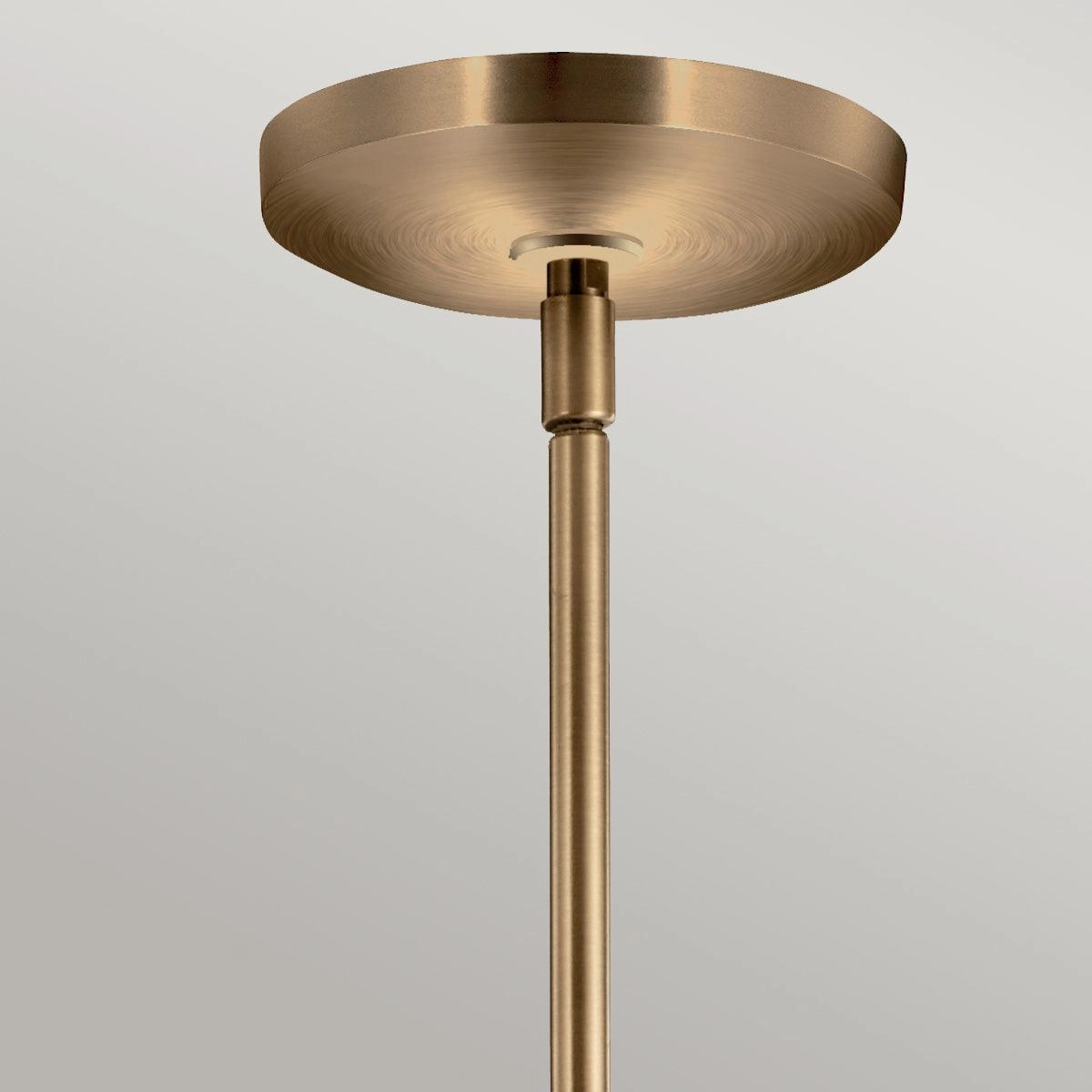 Kichler Avian 3 Light Brass Chandelier - Clear Glass Shades
