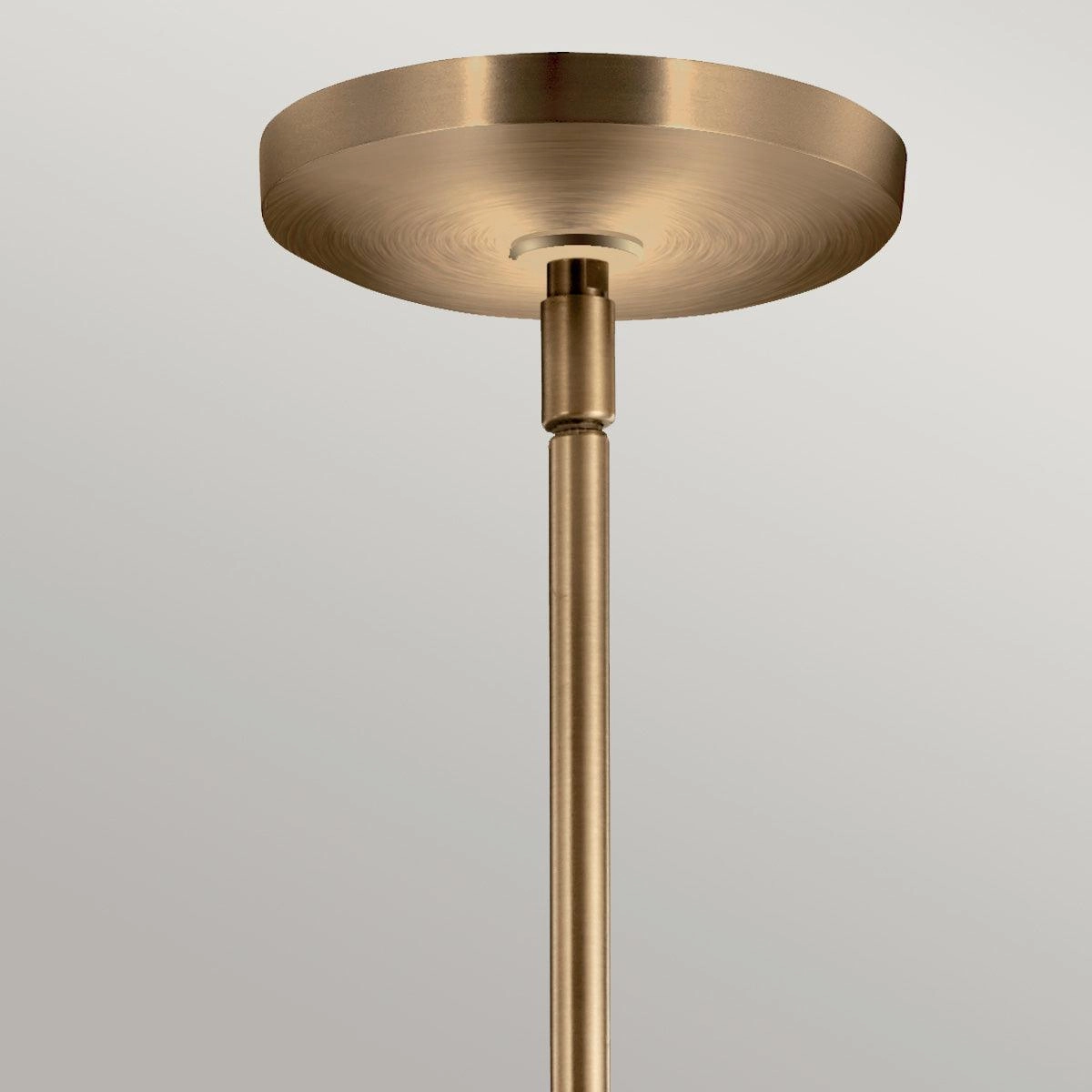 Kichler Avian 3 Light Brass Chandelier - Clear Glass Shades